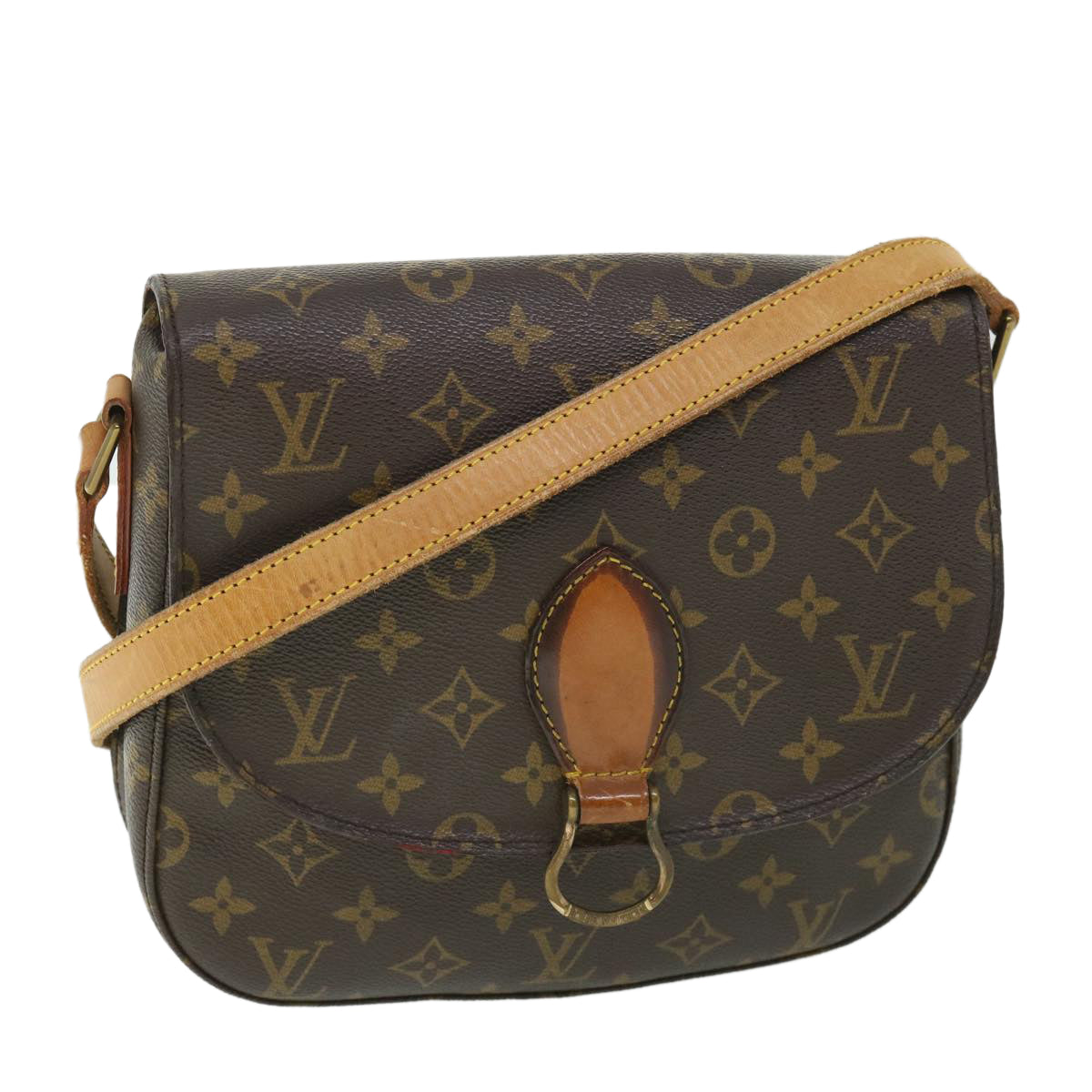 LOUIS VUITTON Monogram Saint Cloud GM Shoulder Bag M51242 LV 54230