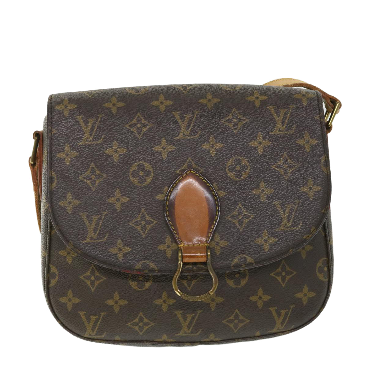 LOUIS VUITTON Monogram Saint Cloud GM Shoulder Bag M51242 LV 54230