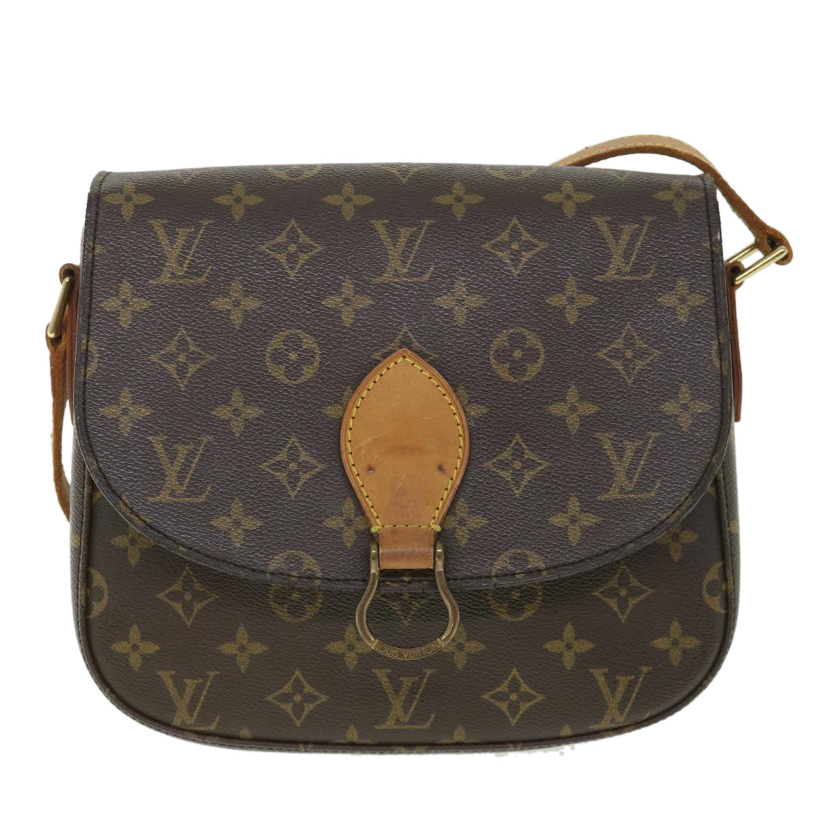 LOUIS VUITTON Monogram Saint Cloud GM Shoulder Bag M51242 LV 54231
