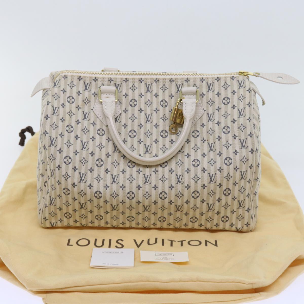 LOUIS VUITTON Monogram Mini Lin Croisette Speedy 30 Hand Bag M95500 54255A