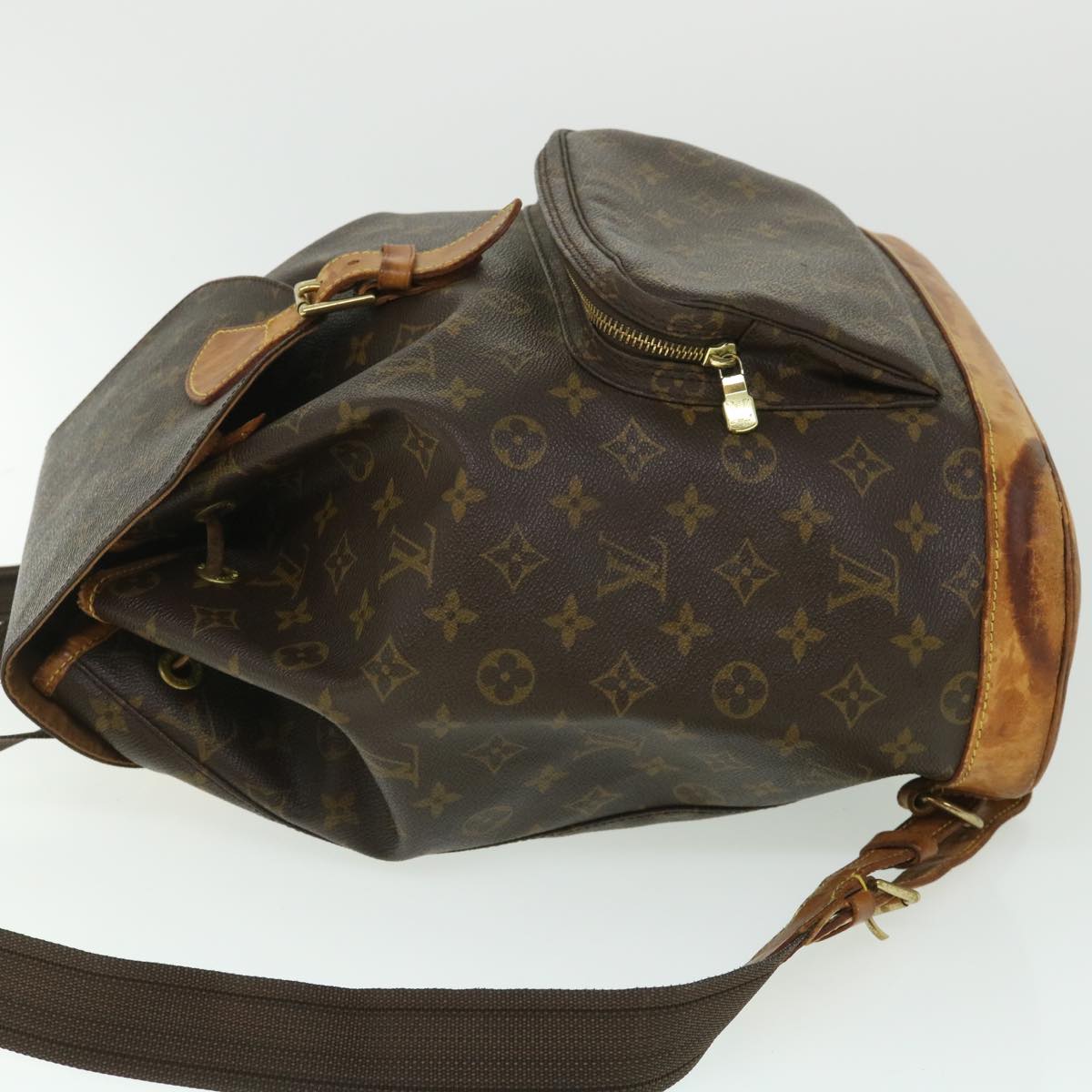 LOUIS VUITTON Monogram Montsouris GM Backpack M51135 LV 54300