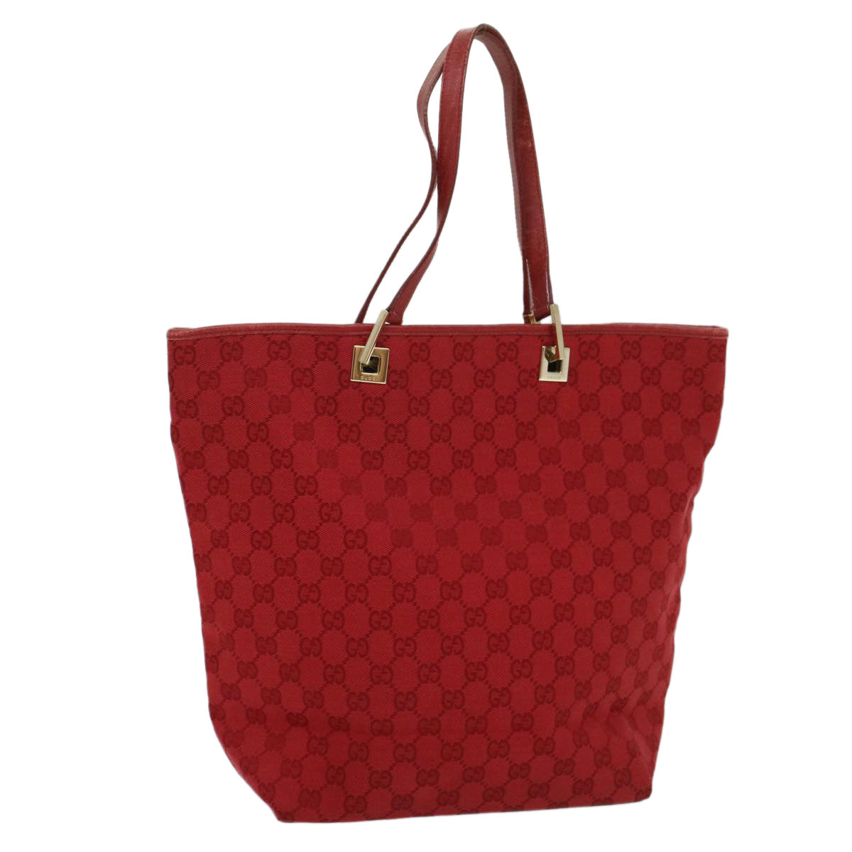 Luxury Gucci GG Canvas Tote Bag Red 002 1098 3444  54328