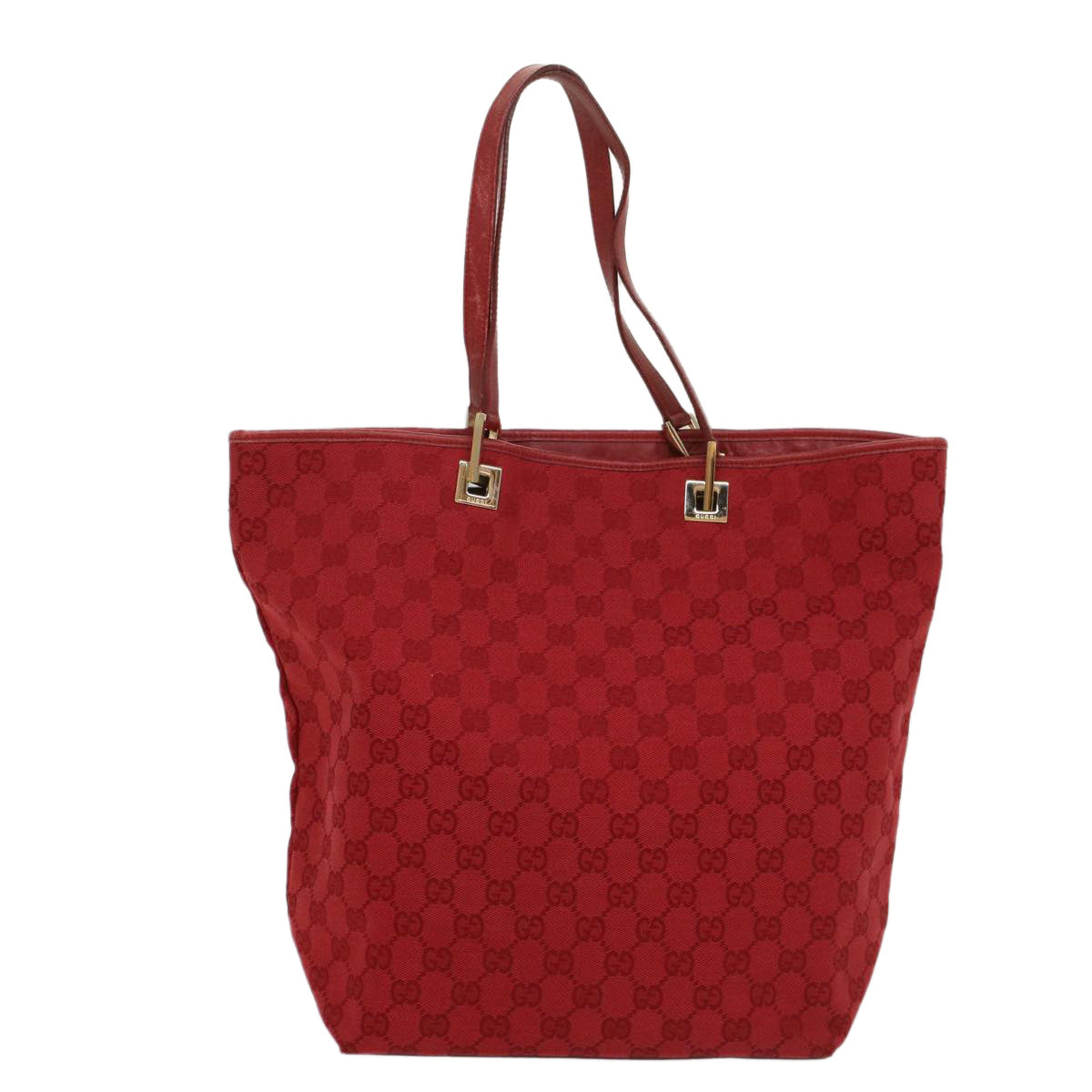 Luxury Gucci GG Canvas Tote Bag Red 002 1098 3444  54328
