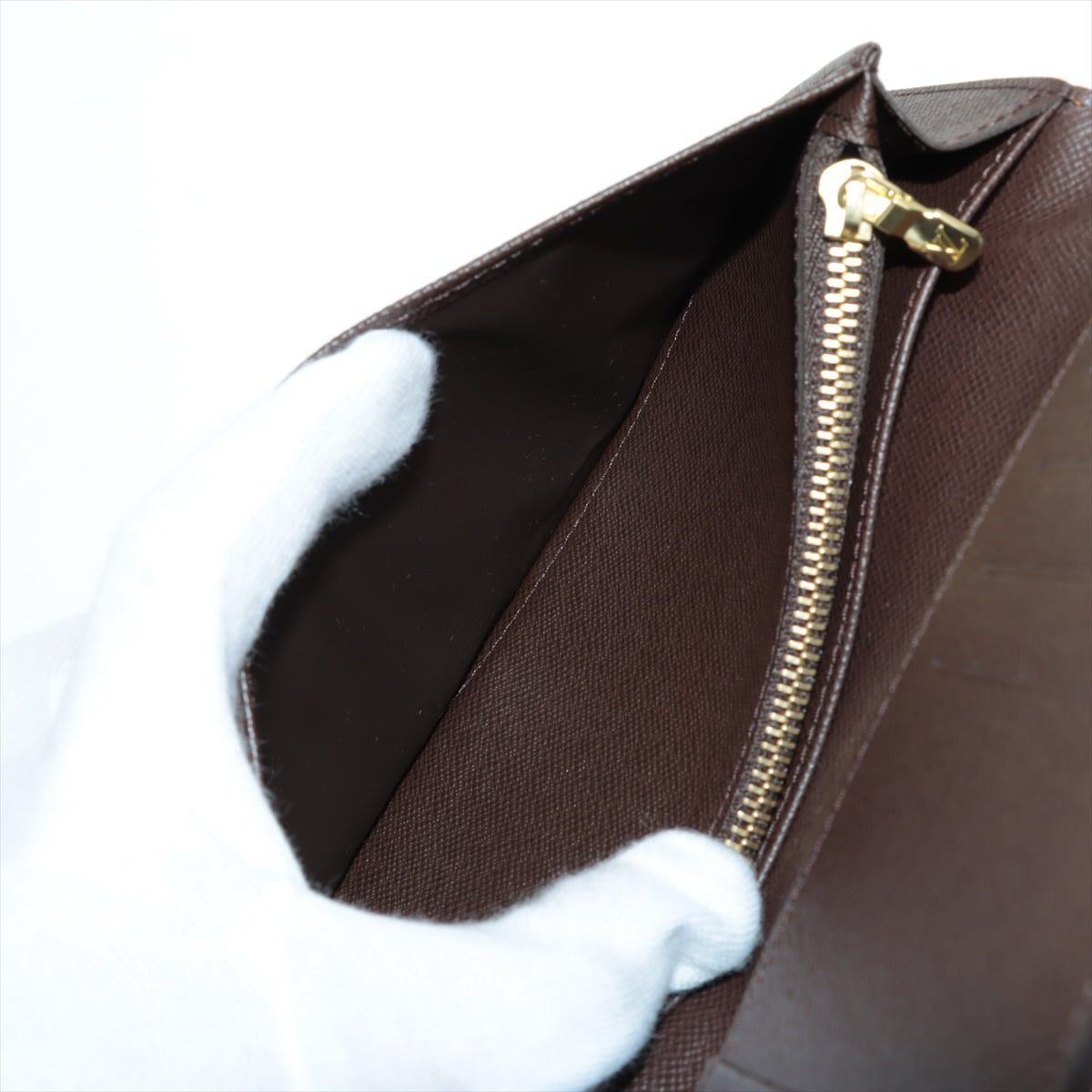Louis Vuitton Damier Portfolio Brother N60017 Brown Wallet