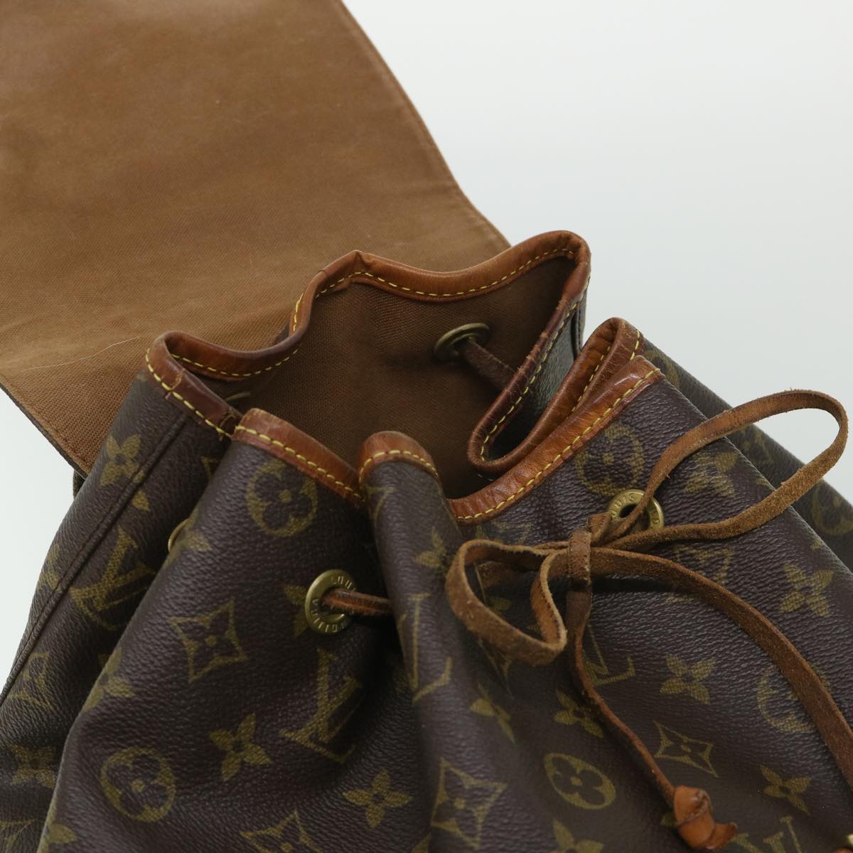 LOUIS VUITTON Monogram Montsouris GM Backpack M51135 LV 54419