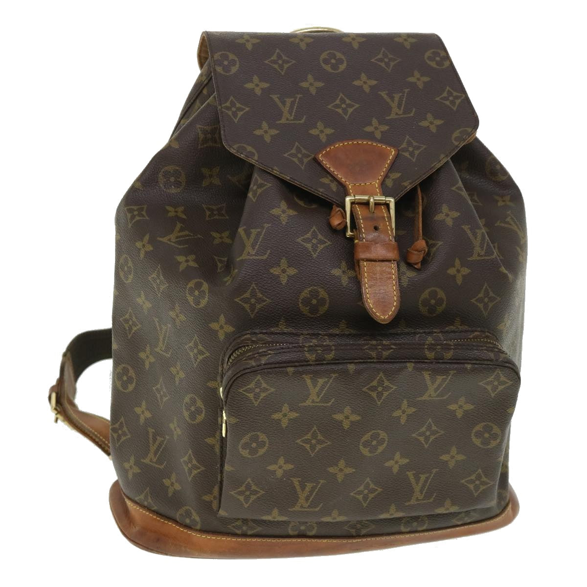 LOUIS VUITTON Monogram Montsouris GM Backpack M51135 LV 54419