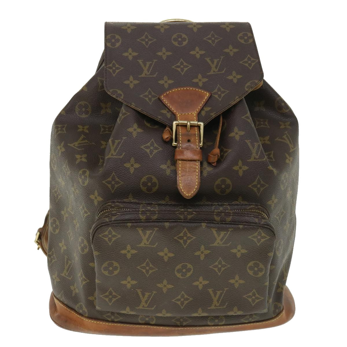 LOUIS VUITTON Monogram Montsouris GM Backpack M51135 LV 54419