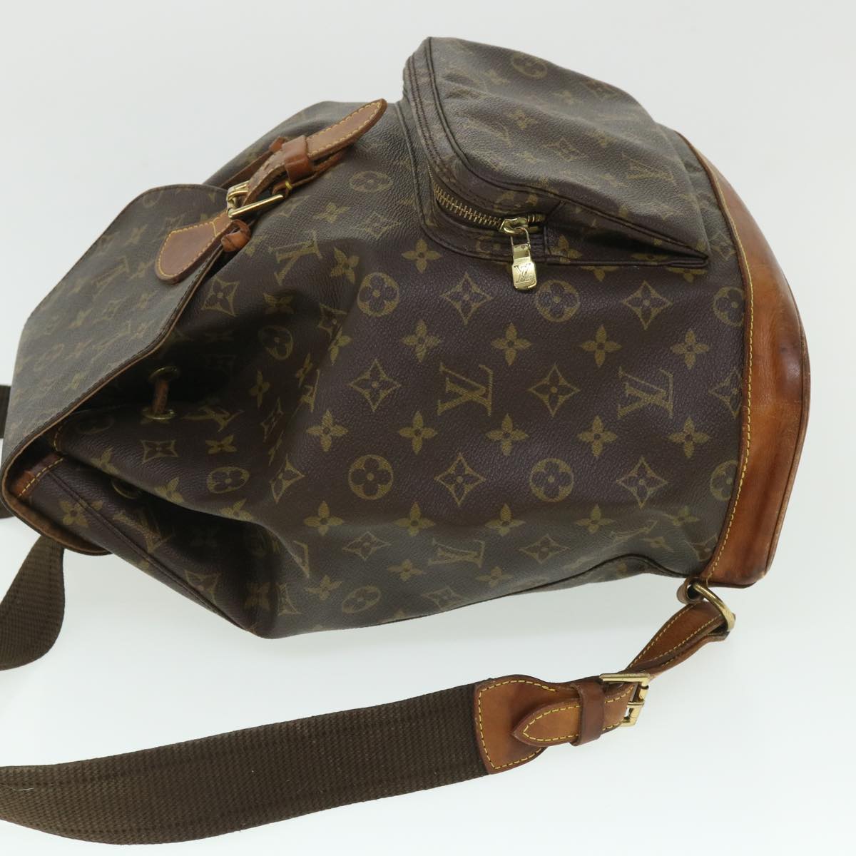 LOUIS VUITTON Monogram Montsouris GM Backpack M51135 LV 54419