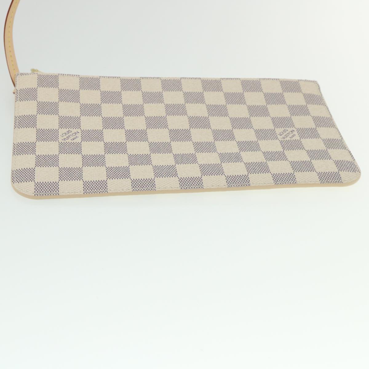 LOUIS VUITTON Damier Azur Neverfull MM Tote Bag N41605 LV 54444A