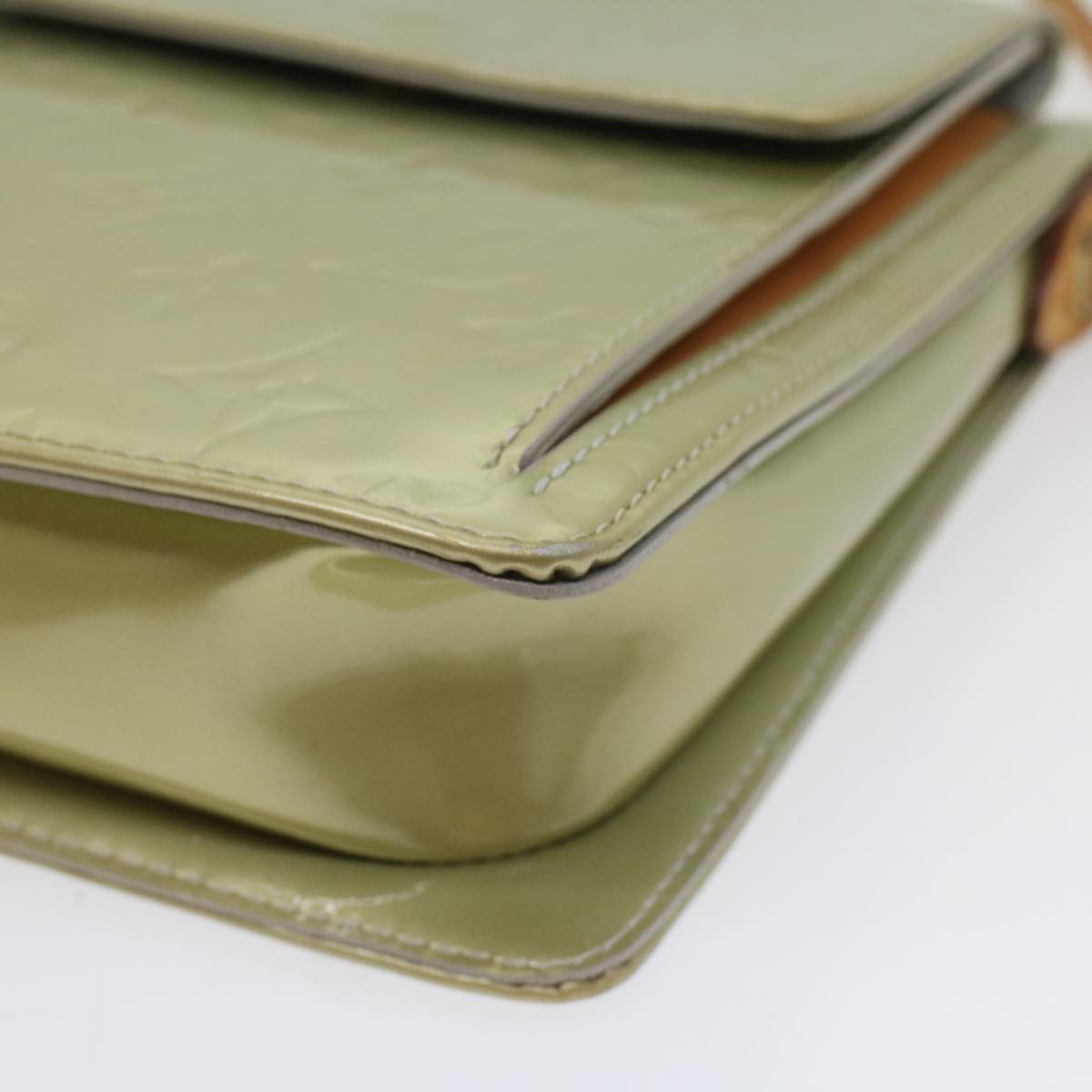 LOUIS VUITTON Monogram Vernis Motto Accessory Pouch Gris M91030 LV 54450