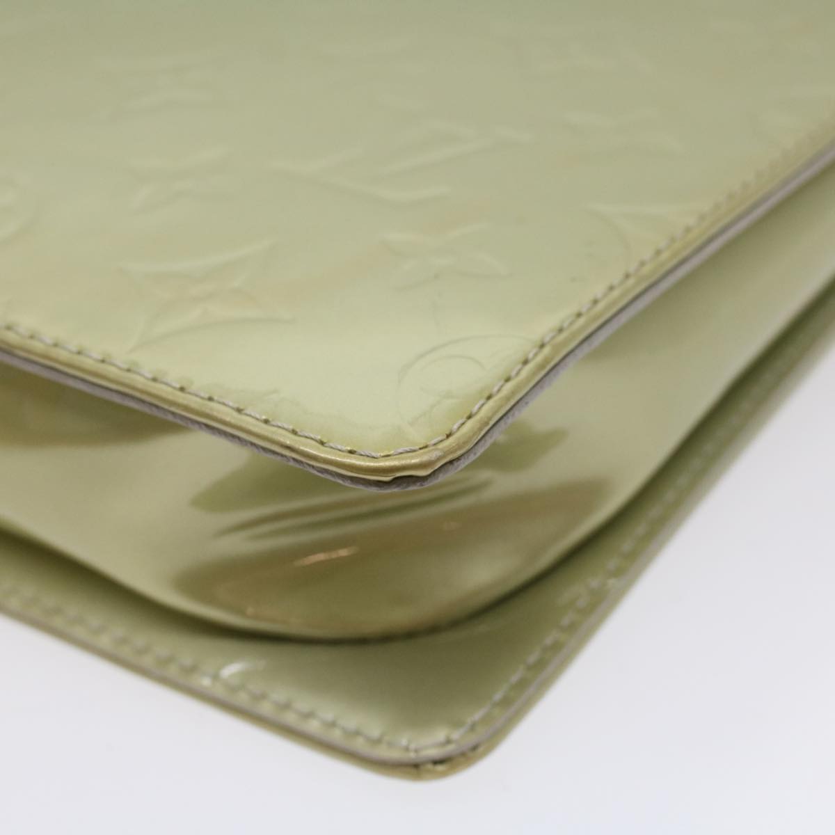 LOUIS VUITTON Monogram Vernis Motto Accessory Pouch Gris M91030 LV 54450