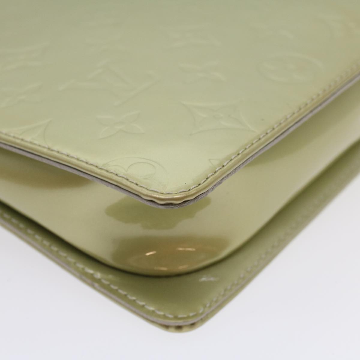 LOUIS VUITTON Monogram Vernis Motto Accessory Pouch Gris M91030 LV 54450