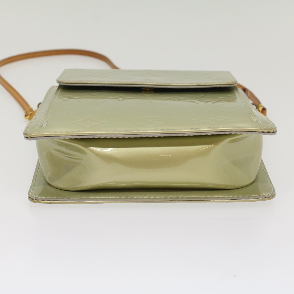 LOUIS VUITTON Monogram Vernis Motto Accessory Pouch Gris M91030 LV 54450