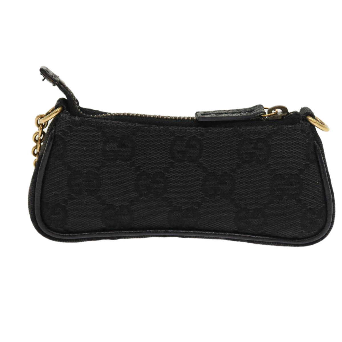Luxury Gucci GG Canvas Coin Purse Black 120973 1669  54454