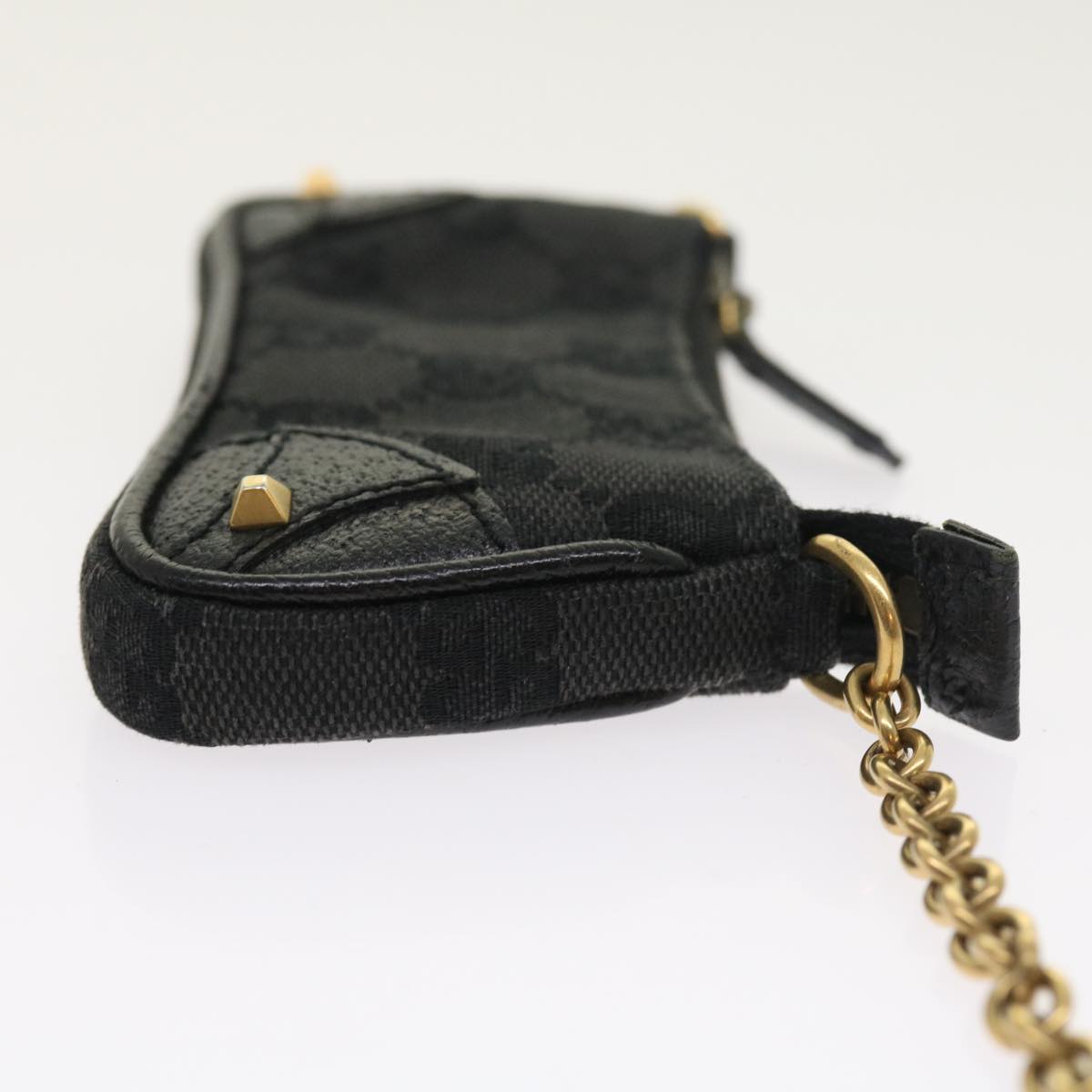 Luxury Gucci GG Canvas Coin Purse Black 120973 1669  54454