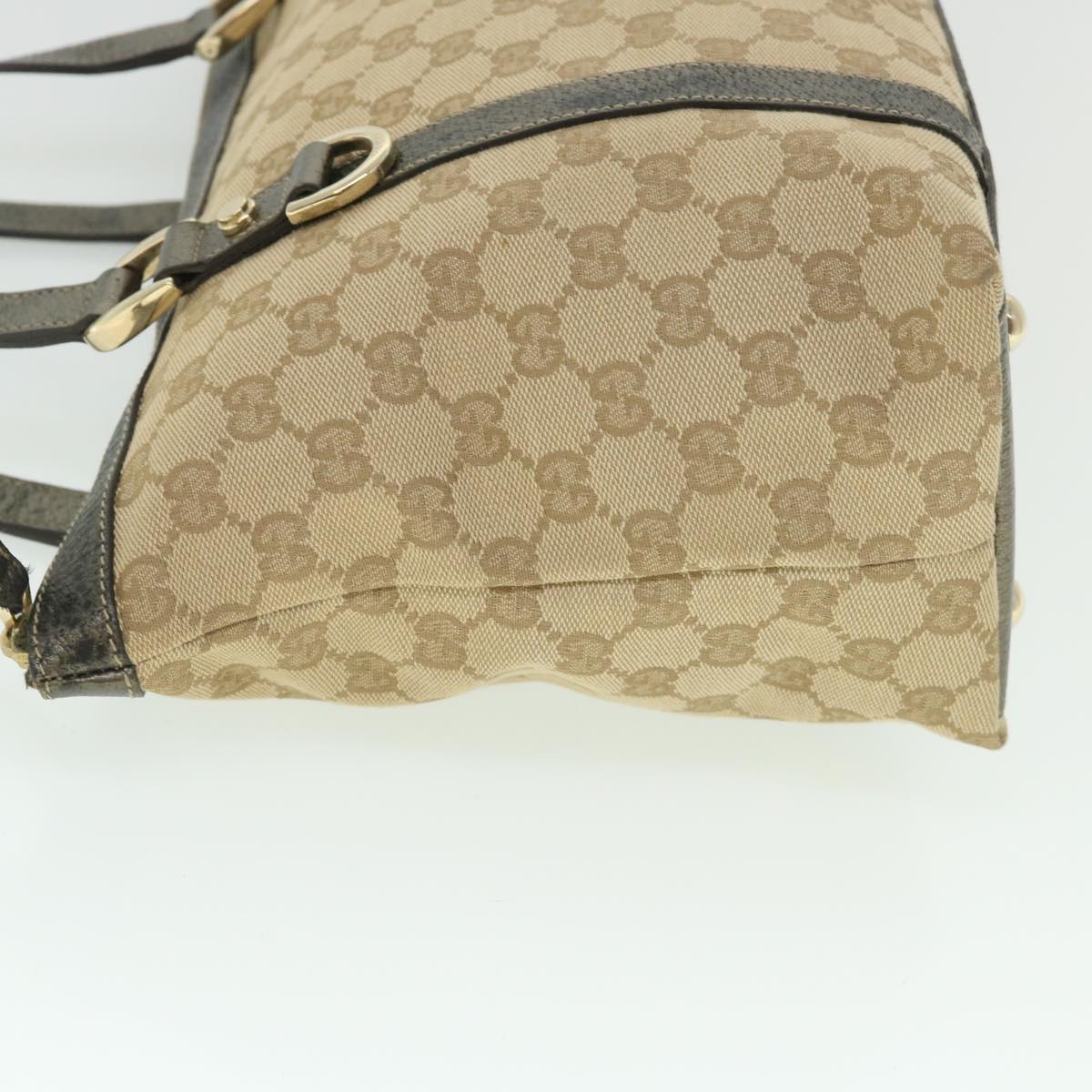 Luxury Gucci GG Canvas Tote Bag Beige 141470  54456