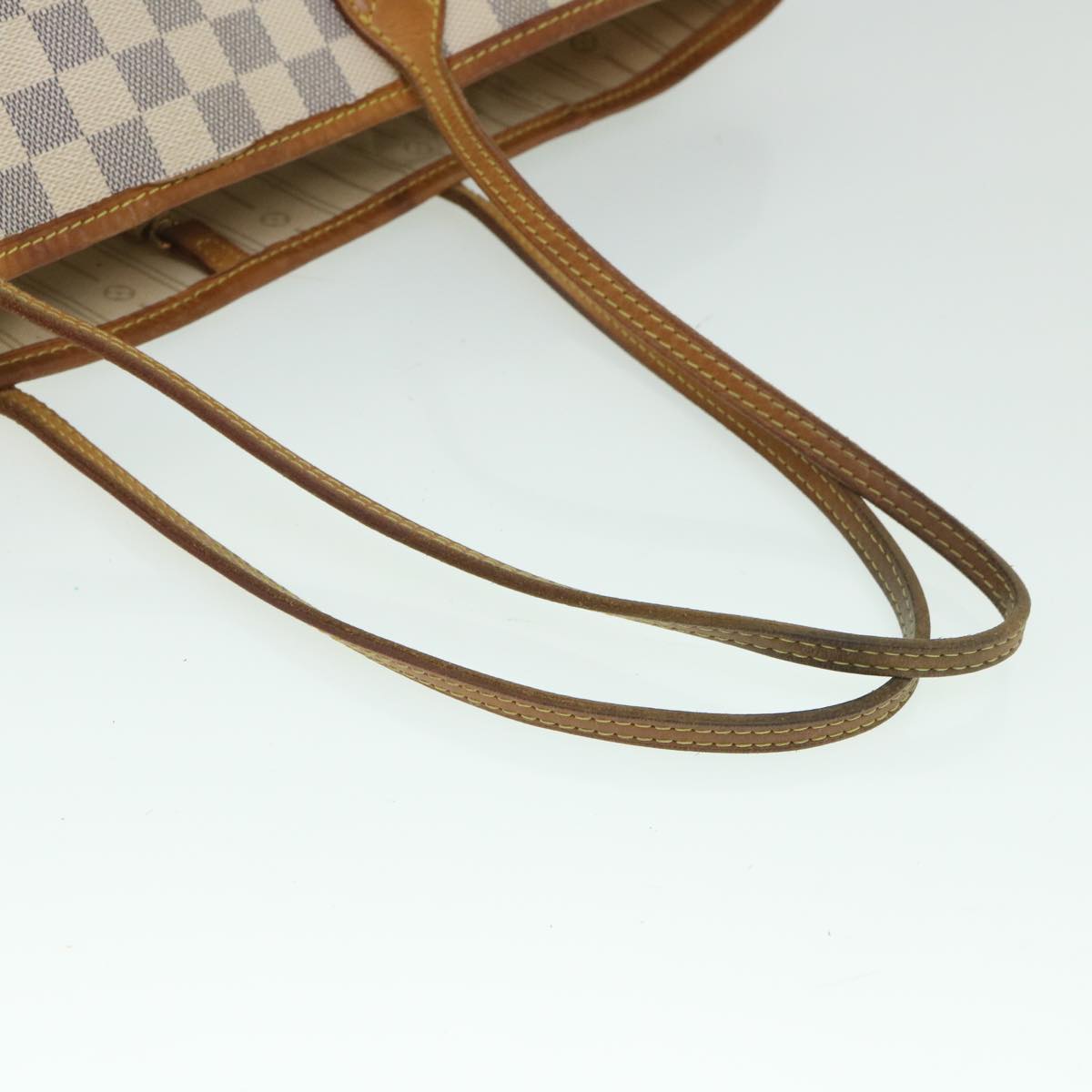 LOUIS VUITTON Damier Azur Neverfull MM Tote Bag N41605 LV 54460