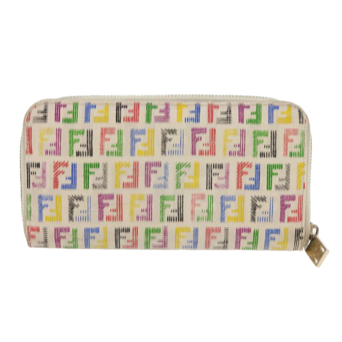 Luxury FendiZucchino Canvas Long Wallet Multicolor54465