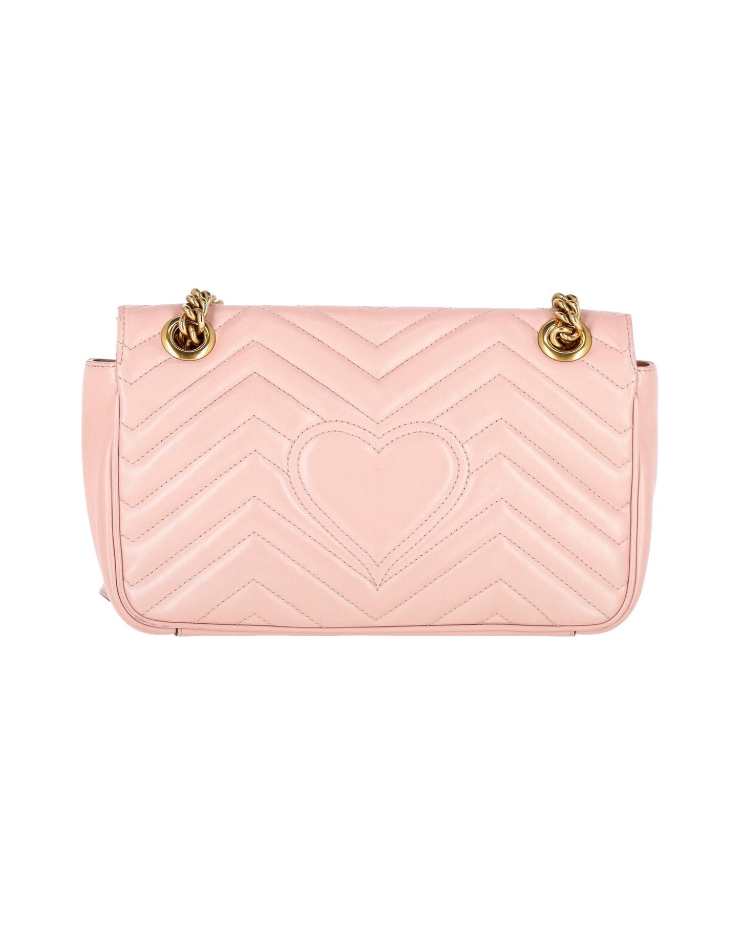 Luxury Gucci Trending 2025 Small GG Marmont Shoulder Bag in Pink Leather