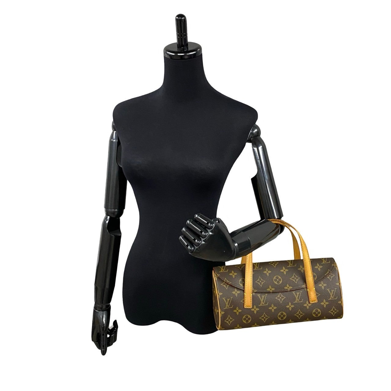 Louis Vuitton Vintage Sonatine Leather Handbag Brown