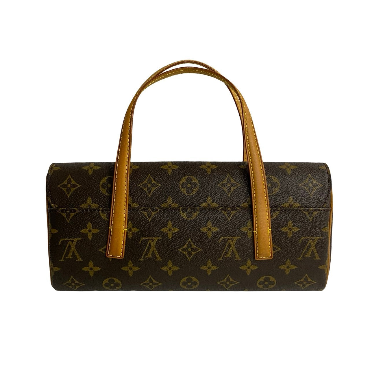 Louis Vuitton Vintage Sonatine Leather Handbag Brown