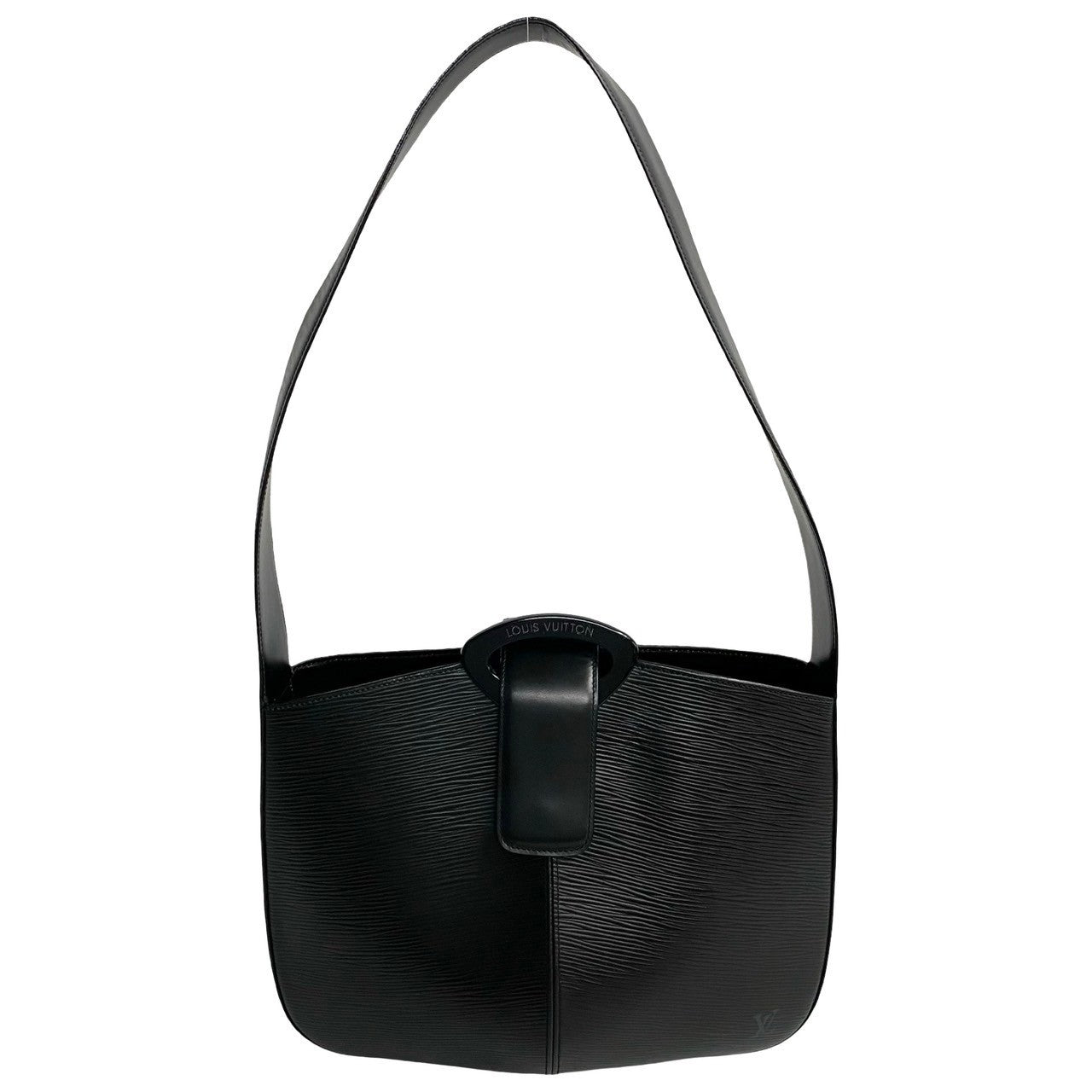 Louis Vuitton Epi Leather Shoulder Bag Black