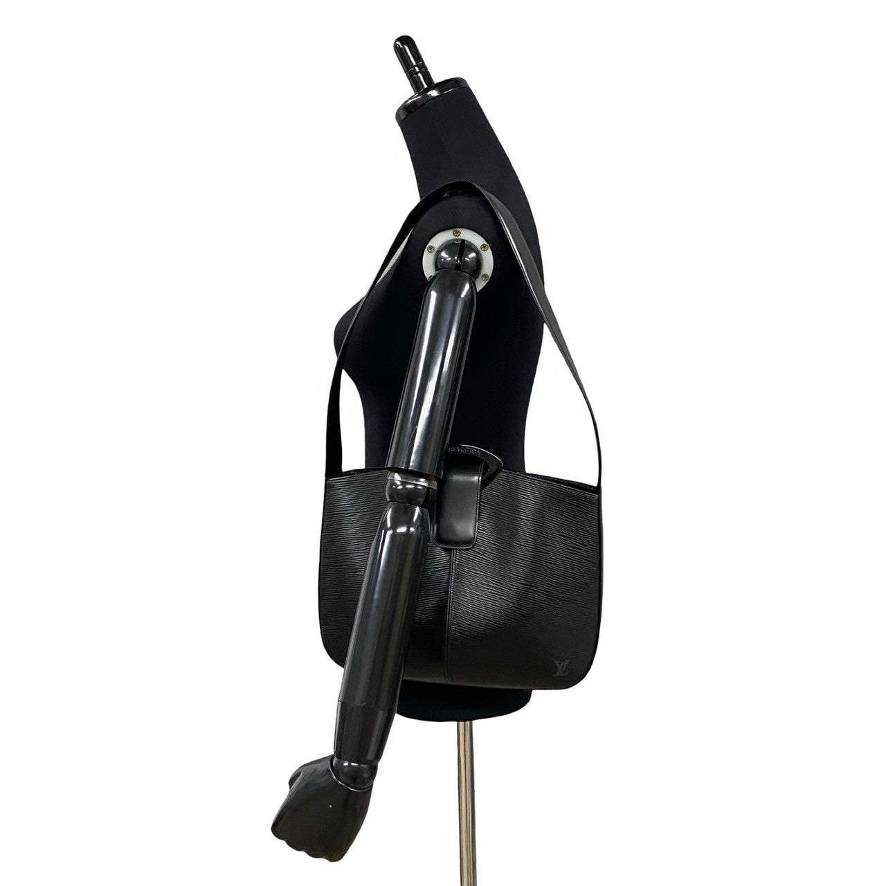 Louis Vuitton Epi Leather Shoulder Bag Black