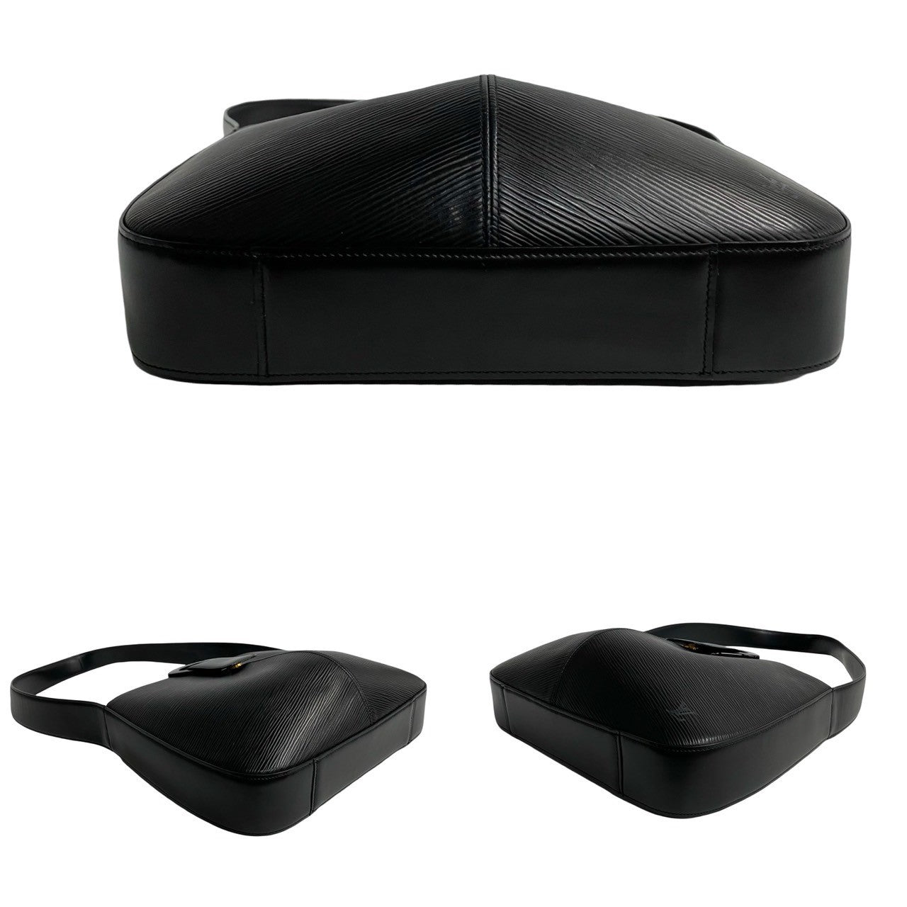 Louis Vuitton Epi Leather Shoulder Bag Black