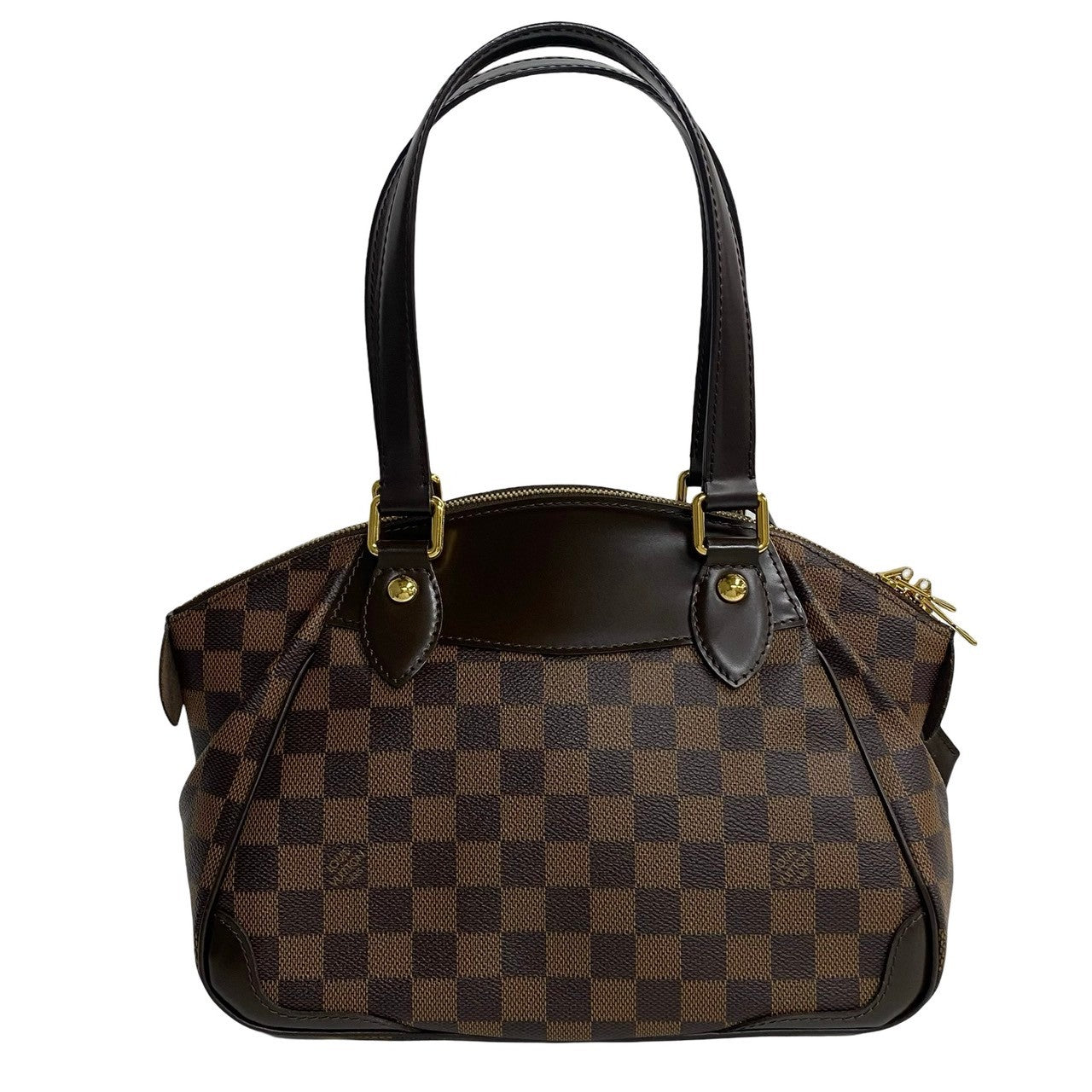 LOUIS VUITTON Handbag N41117 leather Brown Damier Verona PM