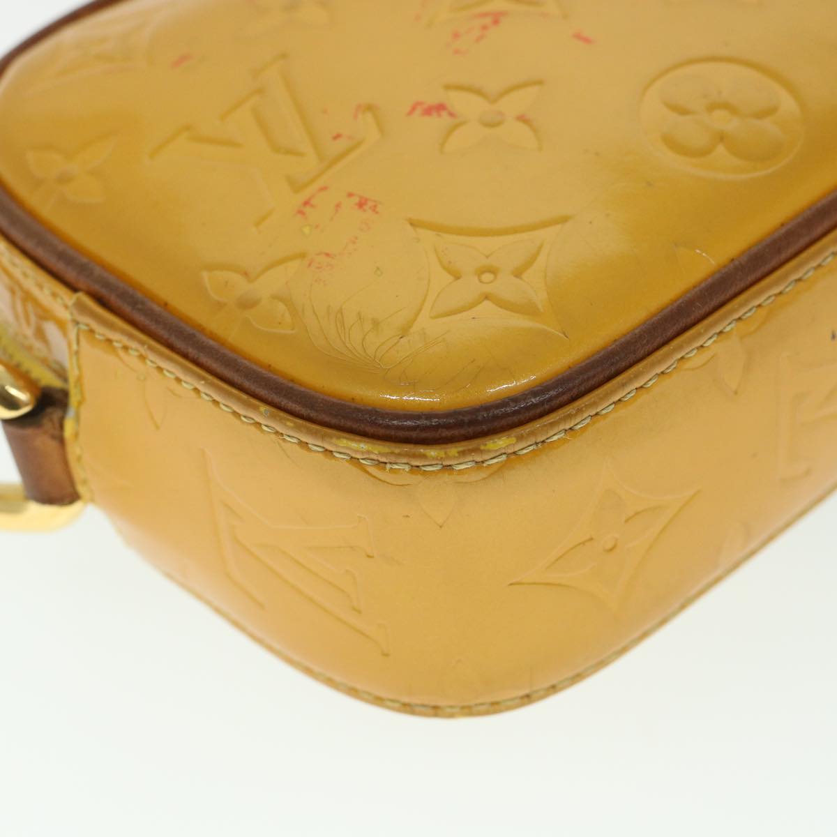 LOUIS VUITTON Monogram Vernis Christy MM Shoulder Bag Jaune M91108 LV 54528