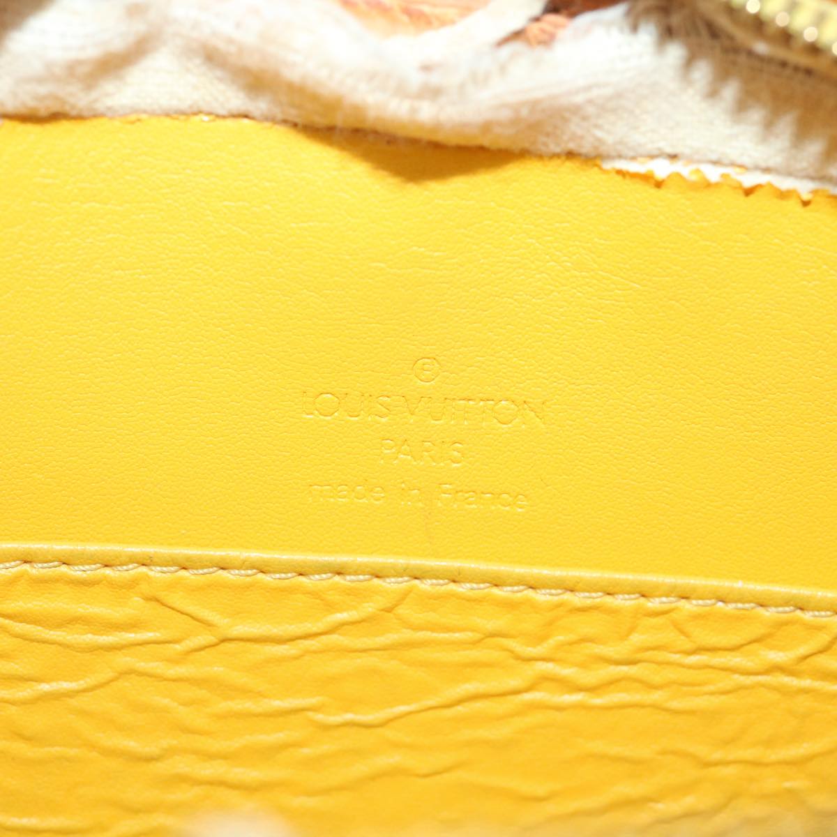LOUIS VUITTON Monogram Vernis Christy MM Shoulder Bag Jaune M91108 LV 54528