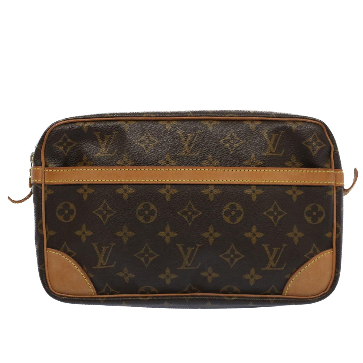 LOUIS VUITTON Monogram Compiegne 28 Clutch Bag M51845 LV 54529