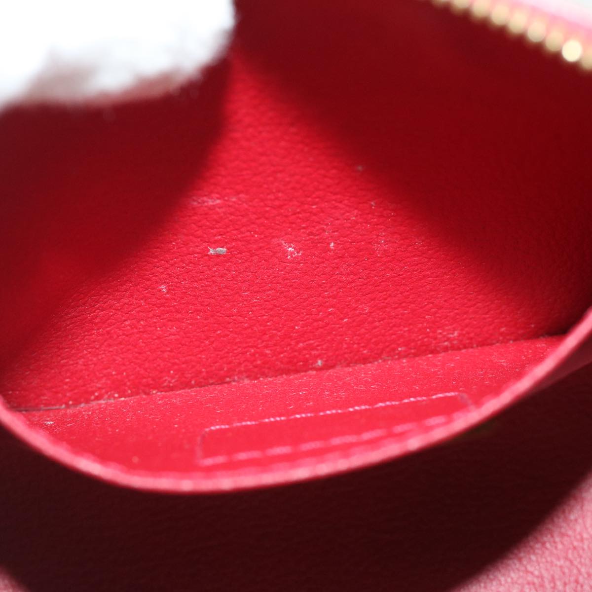 LOUIS VUITTON Vernis Rayure Pochette Cosmetic Pomme D'amour M91721 LV 54542