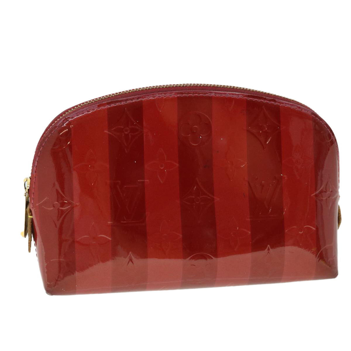LOUIS VUITTON Vernis Rayure Pochette Cosmetic Pomme D'amour M91721 LV 54542