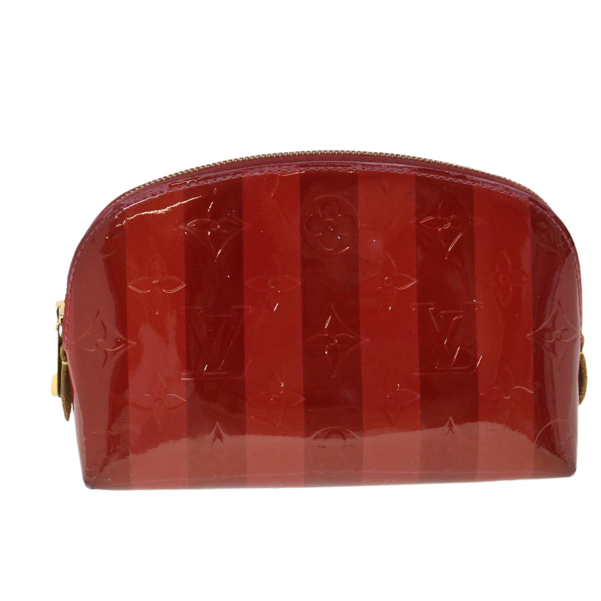LOUIS VUITTON Vernis Rayure Pochette Cosmetic Pomme D'amour M91721 LV 54542