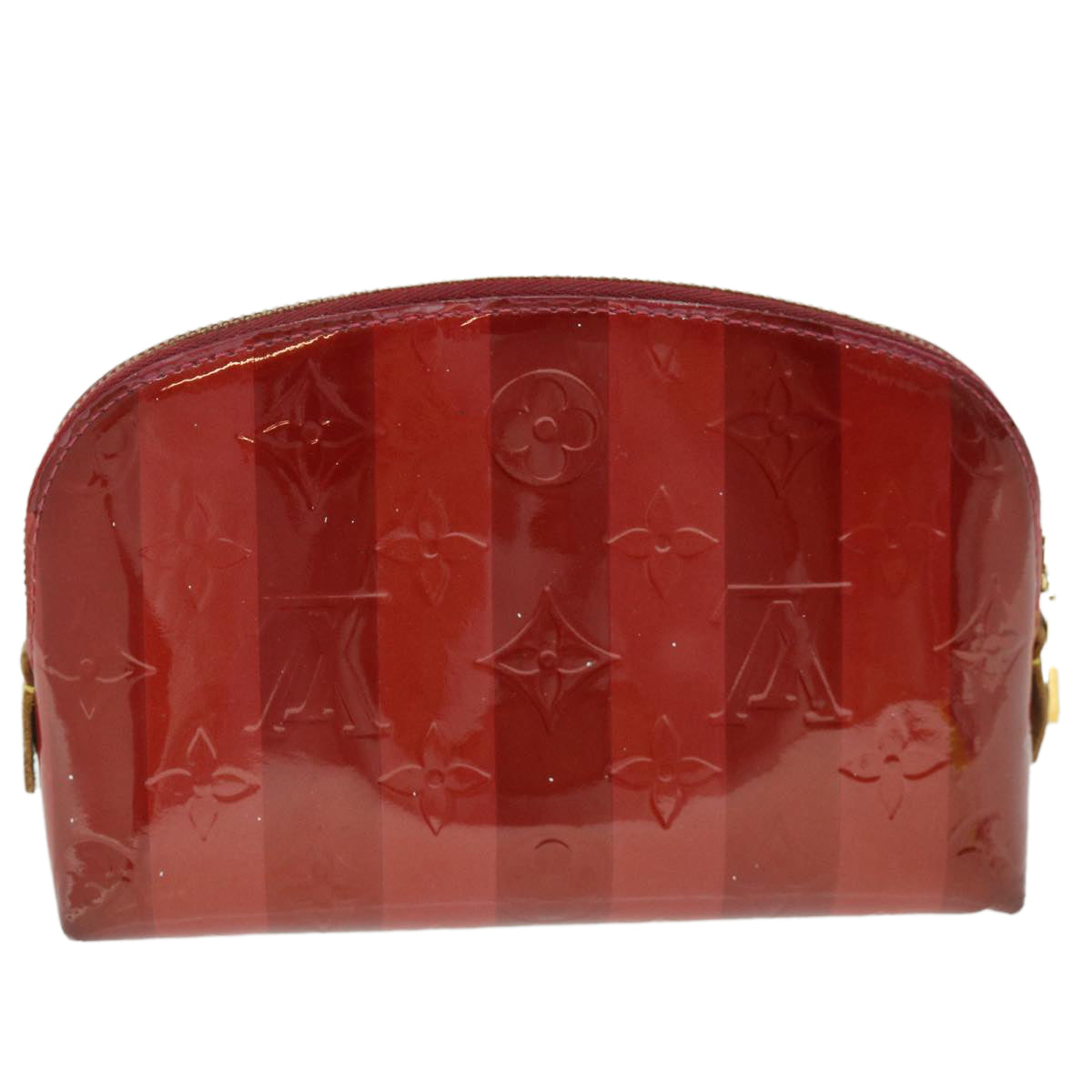 LOUIS VUITTON Vernis Rayure Pochette Cosmetic Pomme D'amour M91721 LV 54542
