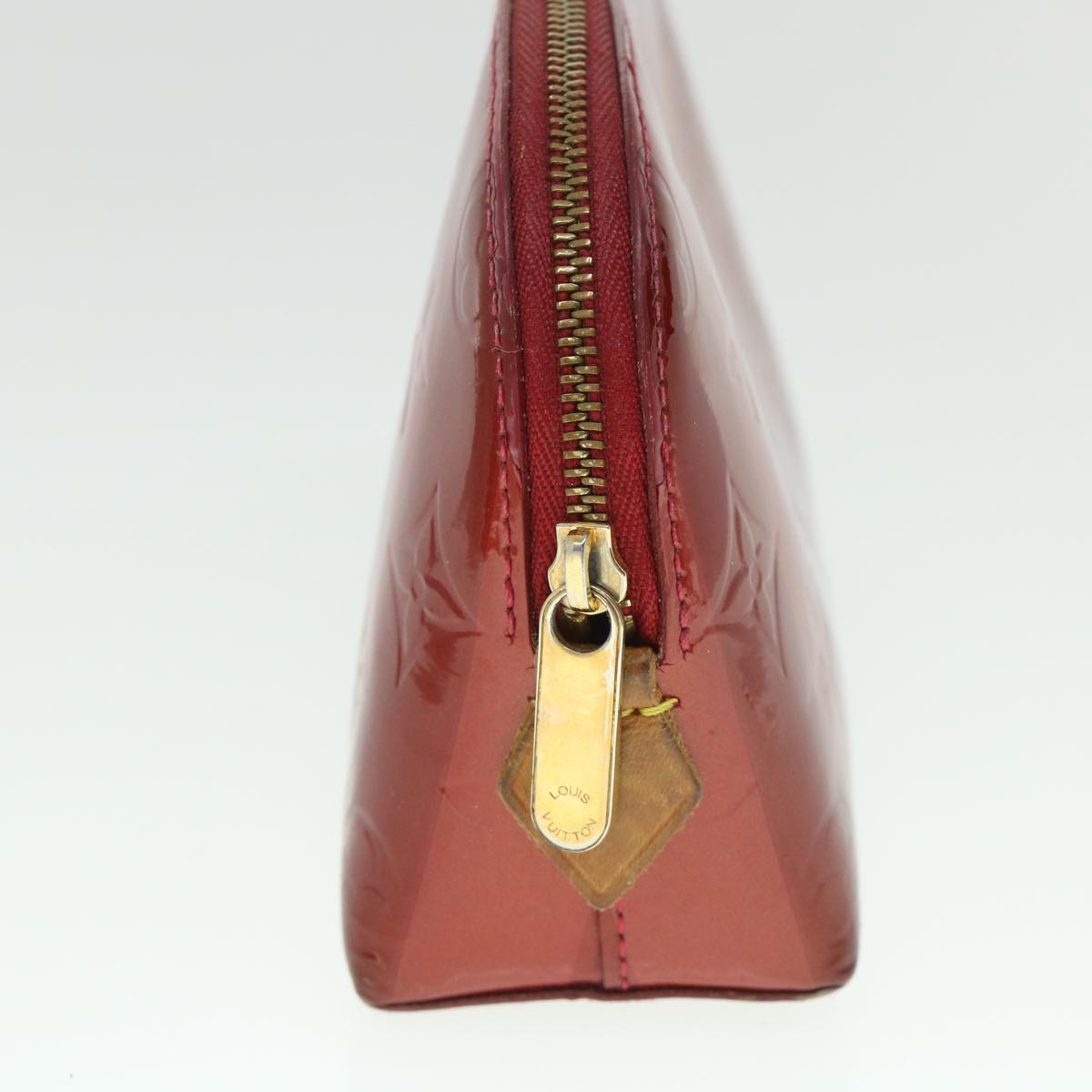 LOUIS VUITTON Vernis Rayure Pochette Cosmetic Pomme D'amour M91721 LV 54542