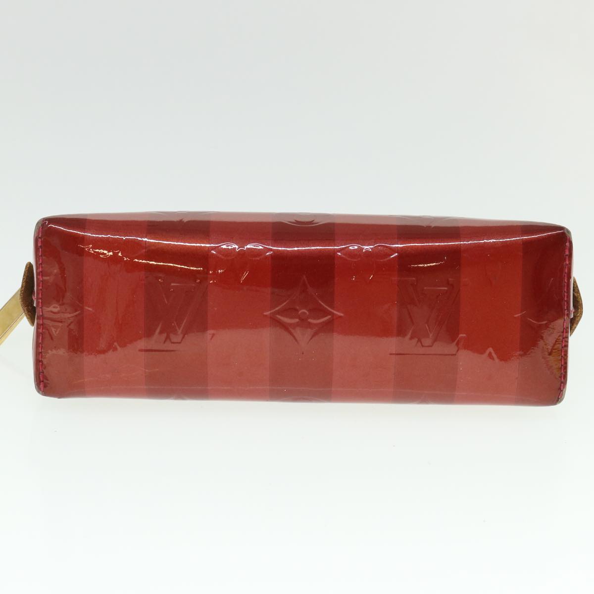 LOUIS VUITTON Vernis Rayure Pochette Cosmetic Pomme D'amour M91721 LV 54542