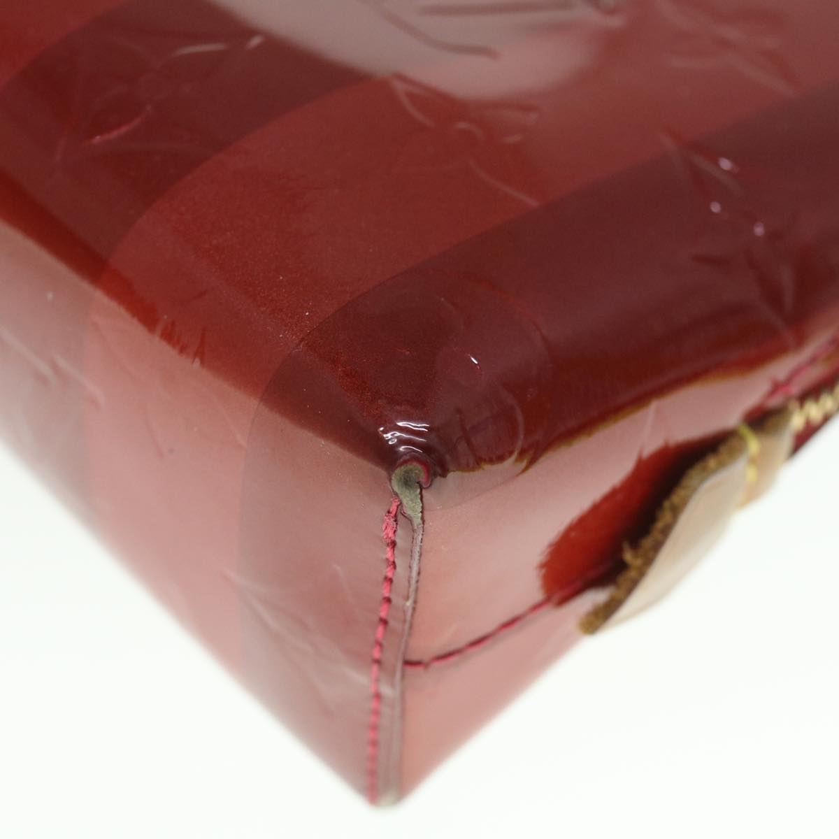 LOUIS VUITTON Vernis Rayure Pochette Cosmetic Pomme D'amour M91721 LV 54542
