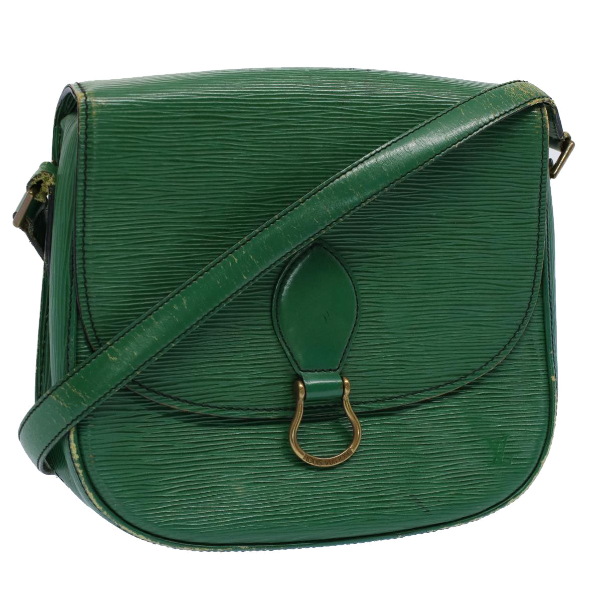 LOUIS VUITTON Epi Saint Cloud GM Shoulder Bag Green M52194 LV 54543