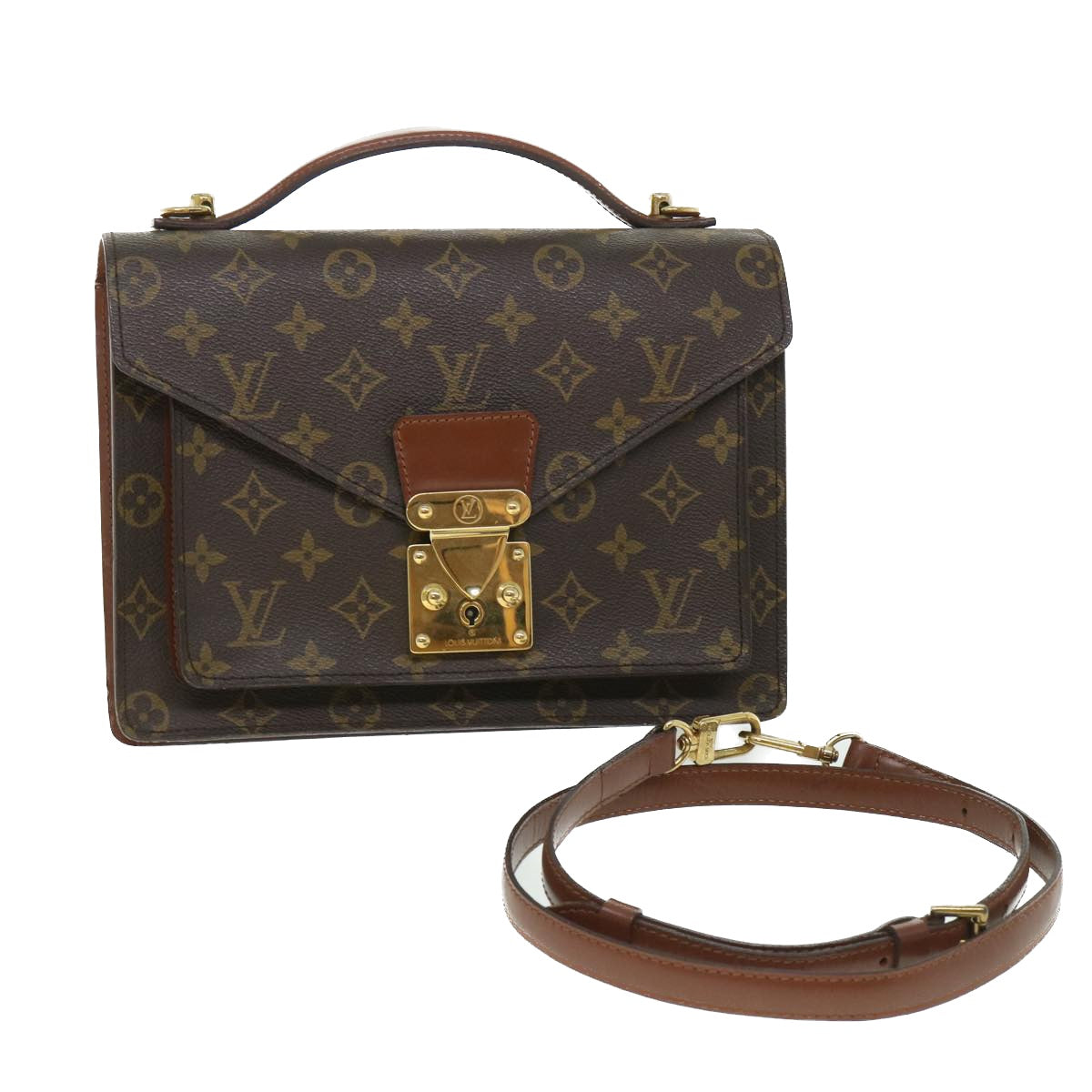 LOUIS VUITTON Monogram Monceau 26 Shoulder Bag 2way M51187 LV 54578