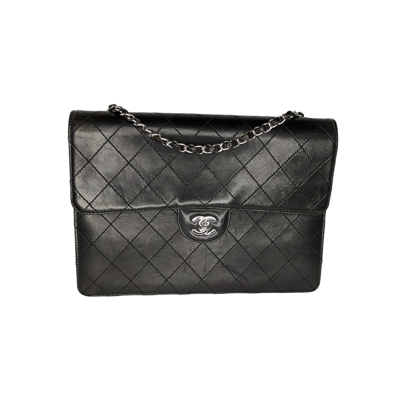 Luxury Chanel bag Vintage Square Classic Single Flap Bag Lambskin