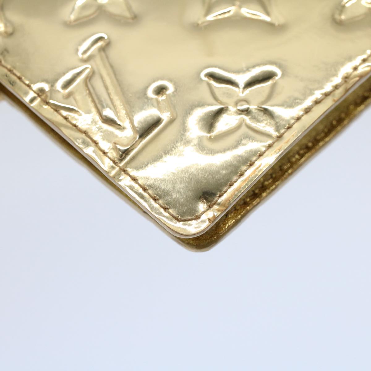 LOUIS VUITTON Monogram Miroir Agenda PM Day Planner Cover Gold R20962 54599
