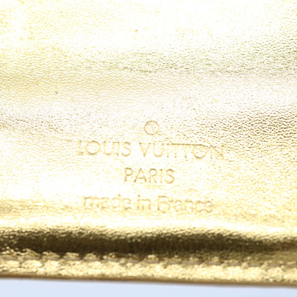 LOUIS VUITTON Monogram Miroir Agenda PM Day Planner Cover Gold R20962 54599