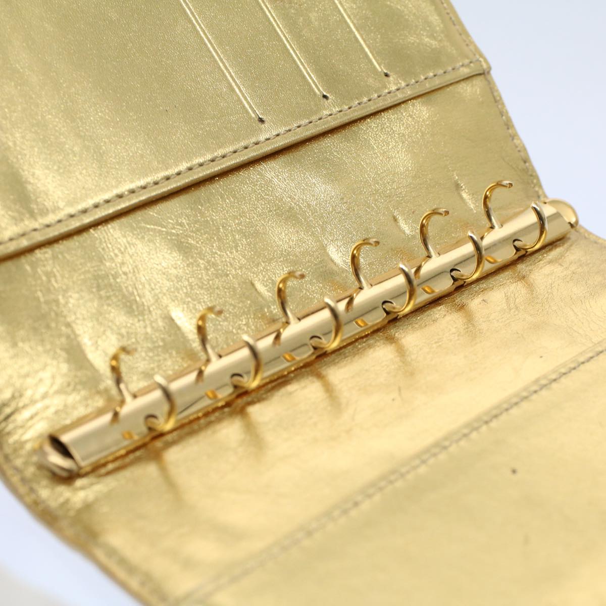 LOUIS VUITTON Monogram Miroir Agenda PM Day Planner Cover Gold R20962 54599