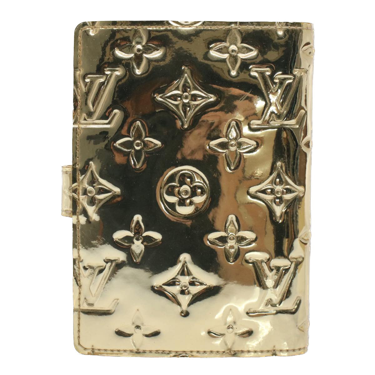 LOUIS VUITTON Monogram Miroir Agenda PM Day Planner Cover Gold R20962 54599