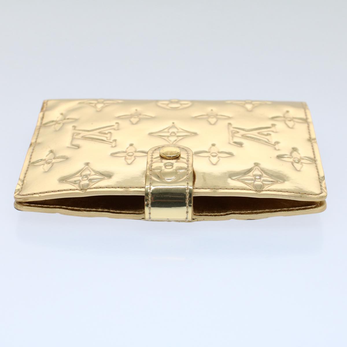 LOUIS VUITTON Monogram Miroir Agenda PM Day Planner Cover Gold R20962 54599