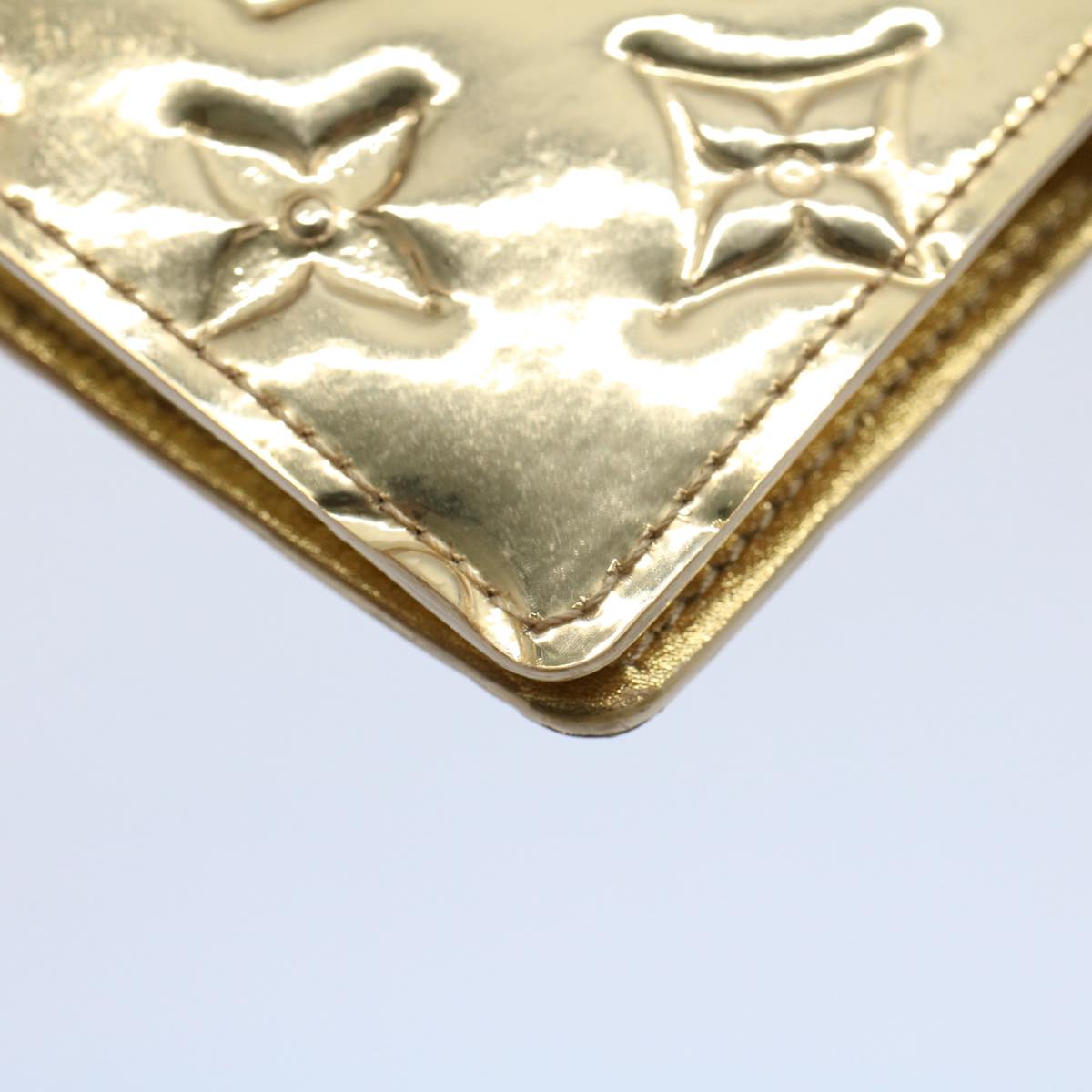 LOUIS VUITTON Monogram Miroir Agenda PM Day Planner Cover Gold R20962 54599