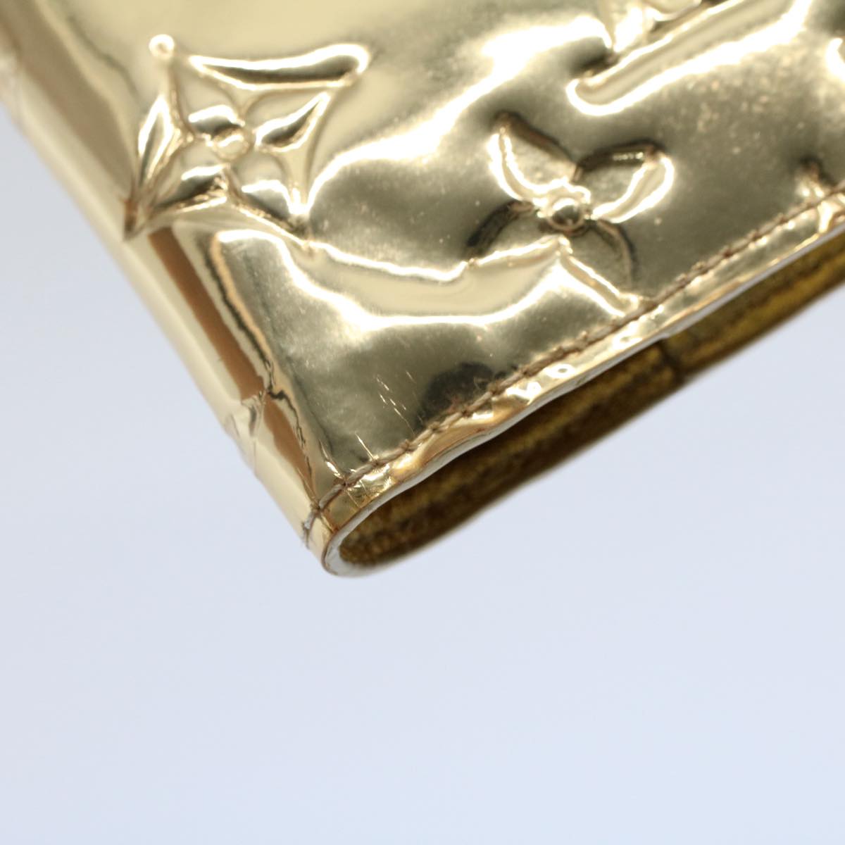LOUIS VUITTON Monogram Miroir Agenda PM Day Planner Cover Gold R20962 54599