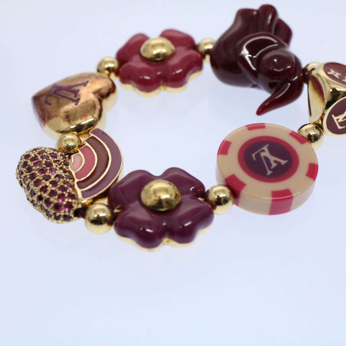 LOUIS VUITTON Bracelet Tutti Lucky Bracelet Purple Gold M66220 LV 54602